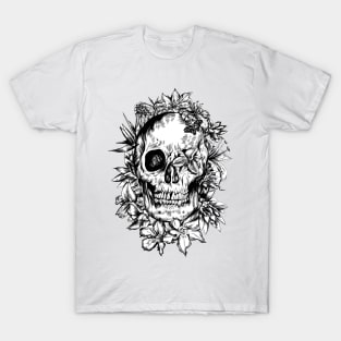 floral skull T-Shirt